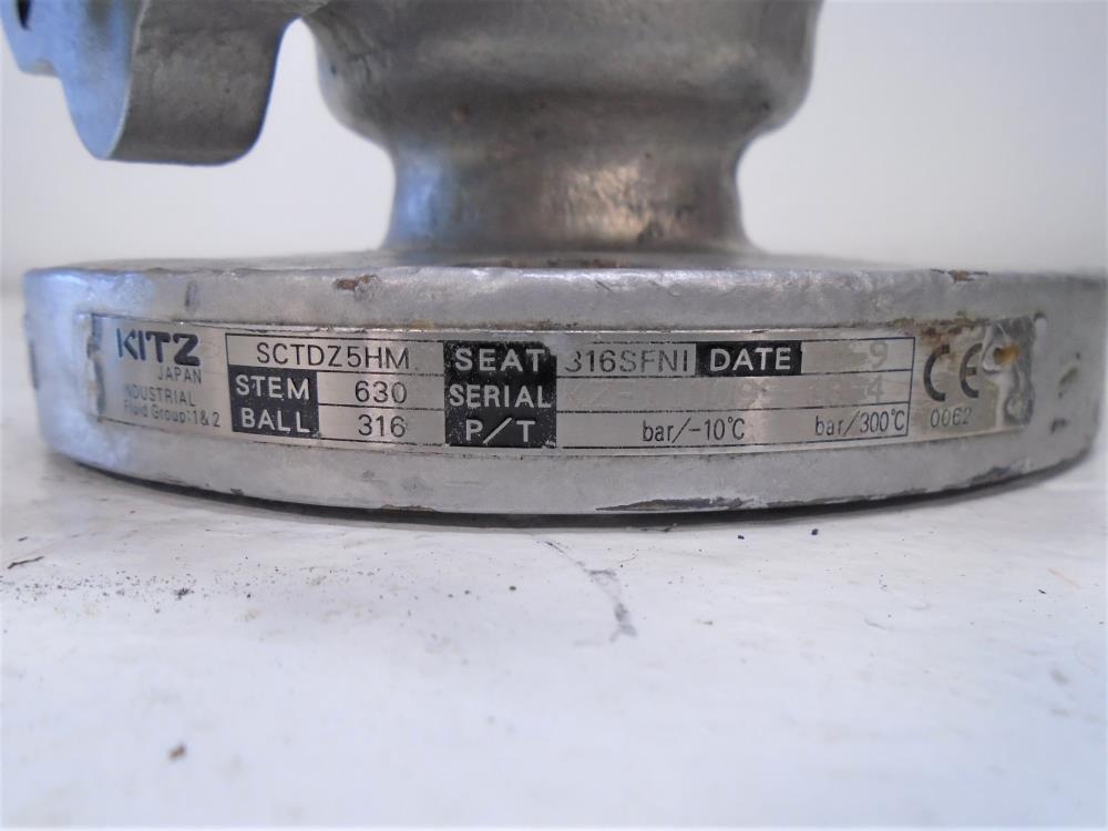 Kitz 1-1/2" 300# WCB Ball Valve, Fig# 300SCTDZ5HM